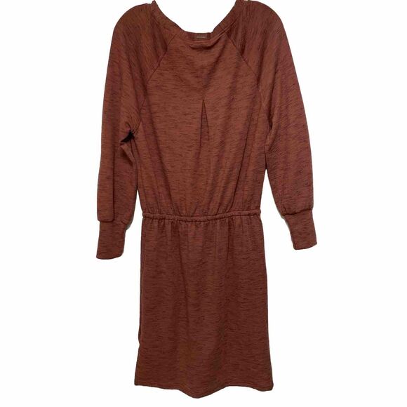 Prana Dress Medium Long Sleeve Sunrise Glogg Dark Mauve Womens Recycled Knit NWT - Picture 3 of 11